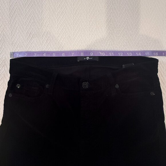 7 For All Mankind black Velvet Jean, New without a tag - Picture 6 of 7